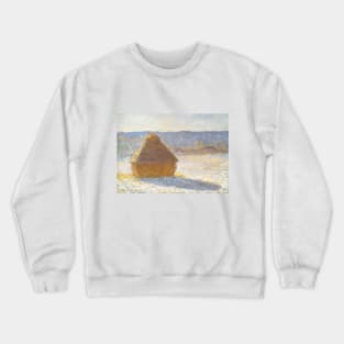 Grainstack in the Morning by Claude Monet Crewneck Sweatshirt